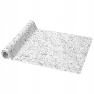 IKEA SKOGSDUVA rolka papieru KOLOROWANKA XXL 10m ZACZAROWANY LAS - Kolorowanki, wyklejanki - miniaturka - grafika 1