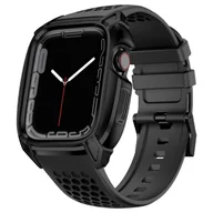 Akcesoria do smartwatchy - Kingxbar CYF148 2w1 pasek Apple Watch Ultra, SE, 8, 7, 6, 5, 4, 3, 2, 1 (49, 45, 44, 42  mm) z wbudowanym pancernym etui ze stali nierdzewnej czarny - miniaturka - grafika 1