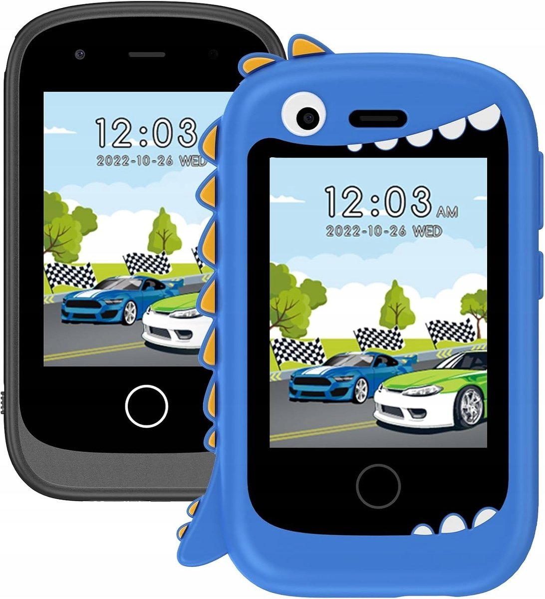 Pthtechus PH05 telefon komórkowy dla dzieci z etui, SUPER NA PREZENT