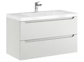 Szafki łazienkowe - Szafka Wisząca Z Umywalką ETH 80 cm - Kaszmir Mat - miniaturka - grafika 1