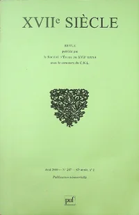 Revue XVIIe Siècle Nr 247 - Historia świata - miniaturka - grafika 1