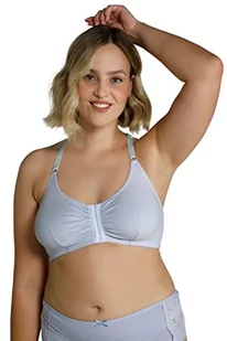 Ulla Popken Damski biustonosz typu bustier, koronka, z przodu, bez fiszbinów, miseczka C-D, Morning Blues, 100 - Biustonosze - miniaturka - grafika 1