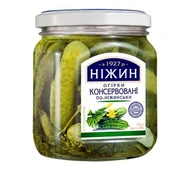 Soki i napoje niegazowane - Ogórki konserwowane po niżyńsku "Nizyn" 450g - miniaturka - grafika 1