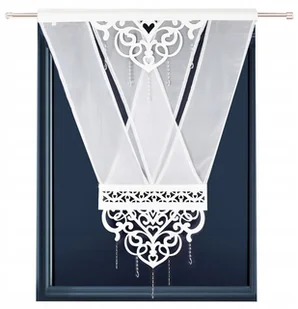 PANEL AŻUROWY DEKORACYJNY 120x160 Firana gotowa PANELE do salonu kuchni - Firany - miniaturka - grafika 1