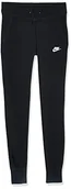 Spodnie damskie - Nike Damskie spodnie W NSW FLC TIGHT, czarne, S - miniaturka - grafika 1