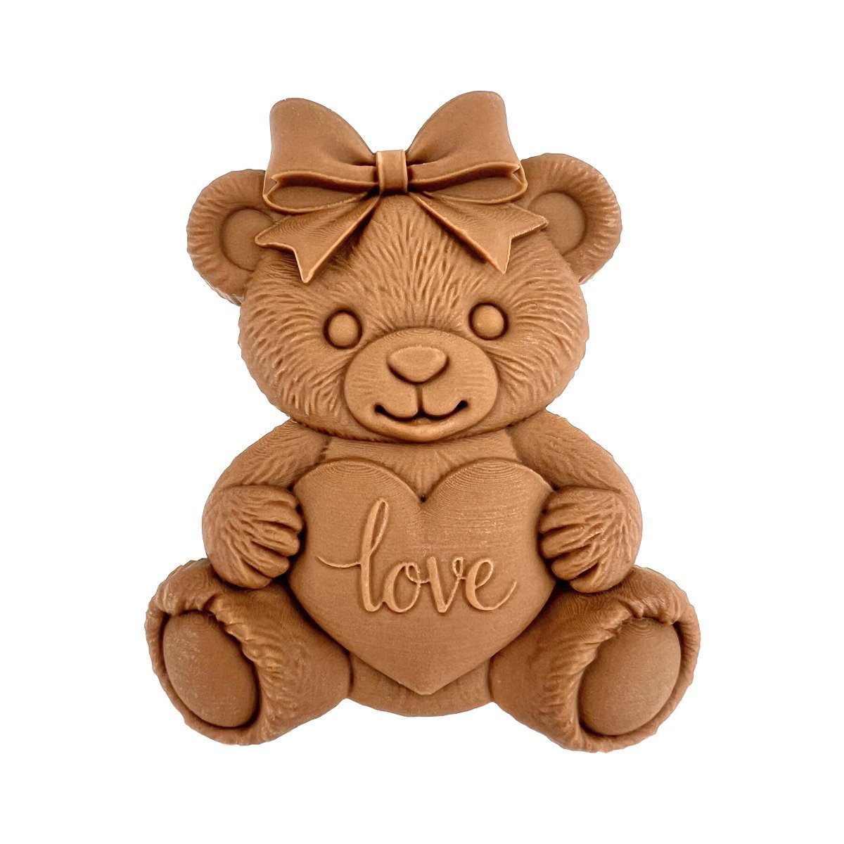 Miś z sercem LOVE z mlecznej czekolady na Walentynki (30g)