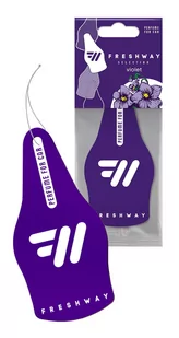 VIOLET | FRESHWAY Selection Dry - zawieszka - Zapachy samochodowe - miniaturka - grafika 1