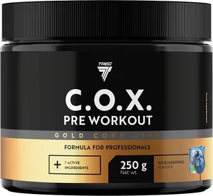 Odżywka przedtreningowa Trec Nutrition Gold Core Line C.O.X. 250 g Jar Lodowe Jagody (5902114042028) - Przedtreningówki - miniaturka - grafika 1