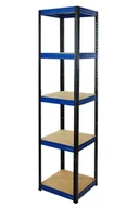 Szafy i regały magazynowe - Regał Helios magazynowy metalowy HBN_196X045X45_5_0WZ ilość półek 5 nośność 175 kg / Wamar-Sosenka - miniaturka - grafika 1