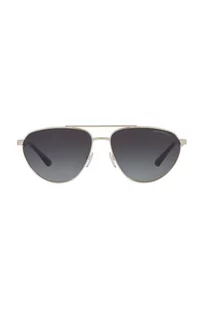 Emporio Armani okulary przeciwsłoneczne męskie kolor szary - Okulary przeciwsłoneczne - miniaturka - grafika 1