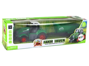 Zdalnie Sterowany Ciągnik Traktor R/C z Przyczepą 1:24 Światła Zielony - Zabawki zdalnie sterowane - miniaturka - grafika 6