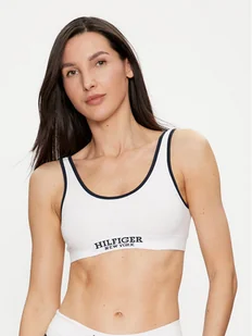 Tommy Hilfiger Biustonosz top UW0UW05217 Biały - Bielizna sportowa damska - miniaturka - grafika 1