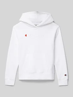 Bluza z kapturem z wyhaftowanym logo - Bluzy dla dziewczynek - miniaturka - grafika 1