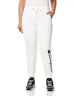 Spodnie damskie - Champion Damskie spodnie Powerblend Jogger, logo Script, White-y07459, średnie - miniaturka - grafika 1