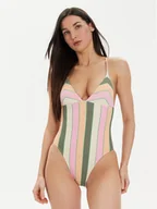 Stroje kąpielowe - Roxy Strój kąpielowy Vista Stripe One Piece ERJX103639 Kolorowy - miniaturka - grafika 1