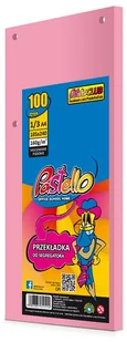 Pastello Przekładka do segregatora 13 A4 100k It170 różowa - Wkłady do segregatora - miniaturka - grafika 1