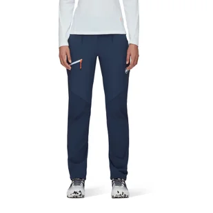 Damskie spodnie softshellowe Mammut Courmayeur SO Pants marine - 34 - Spodnie sportowe damskie - miniaturka - grafika 1