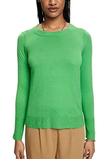 Swetry damskie - ESPRIT Damski sweter 023EE1I325, 310/GREEN, XXS, 310/Green, XXS - grafika 1