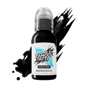 Wyposażenie studia tatuażu - Farba World Famous Limitless Tattoo Ink - Obsidian Outlining 30ml - miniaturka - grafika 1