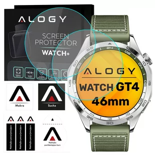 2x Szkło Hartowane do Huawei Watch GT4 GT 4 46mm ochronne na smartwatch Alogy Screen Protector Watch+ - Akcesoria do smartwatchy - miniaturka - grafika 1