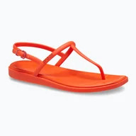 Pływanie - Sandały damskie Crocs Miami Thong Flip lava - miniaturka - grafika 1