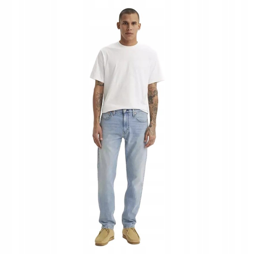 LEVI'S JEANSY MĘSKIE RURKI PRZETARCIA BŁĘKITNE BAWEŁNA 34/32 6CA