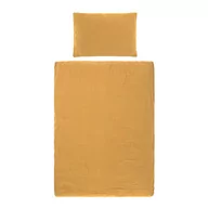 Kołdry i poduszki dla dzieci - LÄSSIG Pościel dla niemowląt/dzieci (100 x 140 cm) i poduszka (40 x 60 cm) GOTS Muslin bawełna mustard - miniaturka - grafika 1