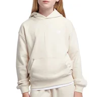 Bluzy dla dziewczynek - Bluza dziecięca New Balance LAKG0056LIN - beżowa - miniaturka - grafika 1