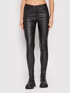Spodnie damskie - Vero Moda Spodnie materiałowe Seven 10138972 Czarny Slim Fit - miniaturka - grafika 1