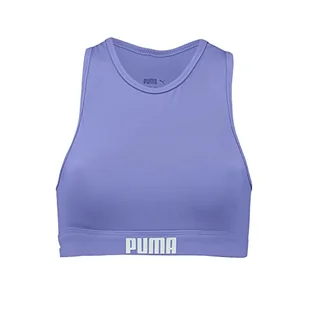PUMA Women's Swimwear Racerback Bikini Top, elektryczny fioletowy, L, purpurowy elektryczny, L - Koszulki i topy damskie - miniaturka - grafika 1