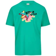 Koszulki męskie - Kappa Kombat Padel Fener Wygodne i stylowe szorty sportowe, kolor biały i zielony fluo, rozmiar L - miniaturka - grafika 1