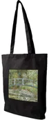 Torby i wózki na zakupy - Torba z naszywką Most nad stawem z liliami wodnymi Claude Monet - miniaturka - grafika 1