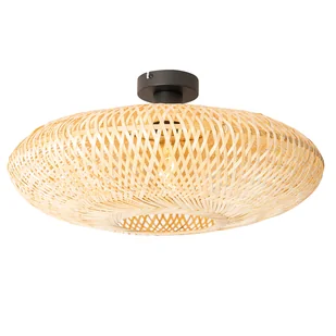 QAZQA Orientalna lampa sufitowa bambusowa 50 cm - Ostrava - Oprawy, klosze i abażury - miniaturka - grafika 1