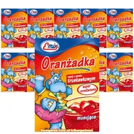 Zdrowa żywność - Emix Oranżada o smaku truskawkowym 16 g x 10 sztuk - miniaturka - grafika 1
