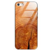 Etui i futerały do telefonów - Etui drewniane iPhone 5/5s/Se Old Fashion Wood Burnt Orange Forestzone Glass - miniaturka - grafika 1