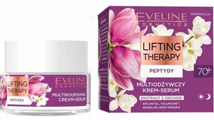 Eveline Cosmetics - Lifting Therapy - Multinourishing Cream-Serum with Peptides - Multiodżywczy krem-serum z peptydami 70+ Dzień/Noc - 50 ml - Serum do twarzy - miniaturka - grafika 1
