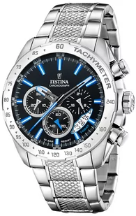 Zegarek Zegarek Festina F20668-6 Timeless Chronograph - Zegarki męskie - miniaturka - grafika 1