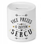 Skarbonki - Dla Vice Prezesa Skarbonka na Urodziny Na Prezent z Nadrukiem ze Zdjęciem + Opakowanie na prezent (wzór 01) - miniaturka - grafika 1
