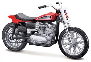 Maisto, Model motocykla Harley Davidson 1972 xr750 racing bike - Kolekcjonerskie modele pojazdów - miniaturka - grafika 1