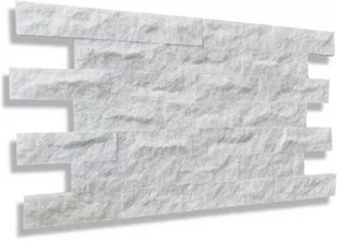 Kamień dekoracyjny marmurowy Pure White Brick 10x30 - Elewacje - miniaturka - grafika 1