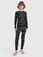 Piżamy chłopięce - Chłopięca bielizna termoaktywna komplet 4F 4FJRAW25USEAM266 - multikolor - 4F JUNIOR - miniaturka - grafika 1