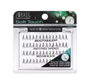 Ardell Soft Touch Knot Free Medium Black Komplet kępek sztucznych rzęs bez węzełków 56szt 074764682840 - Sztuczne rzęsy i akcesoria - miniaturka - grafika 2
