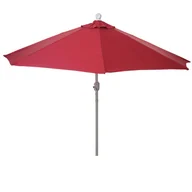 Parasole ogrodowe - Parasol półokrągły Parla, parasol balkonowy, UV 50+ poliester/aluminium 3 kg ~ 300 cm bordowy bez stojaka - miniaturka - grafika 1