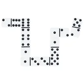 Gry planszowe - Goki Domino białe - miniaturka - grafika 1