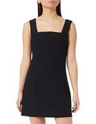 Sukienki - Sisley Damska sukienka 4OLVLV02G, czarna 100, 42 (DE) - miniaturka - grafika 1