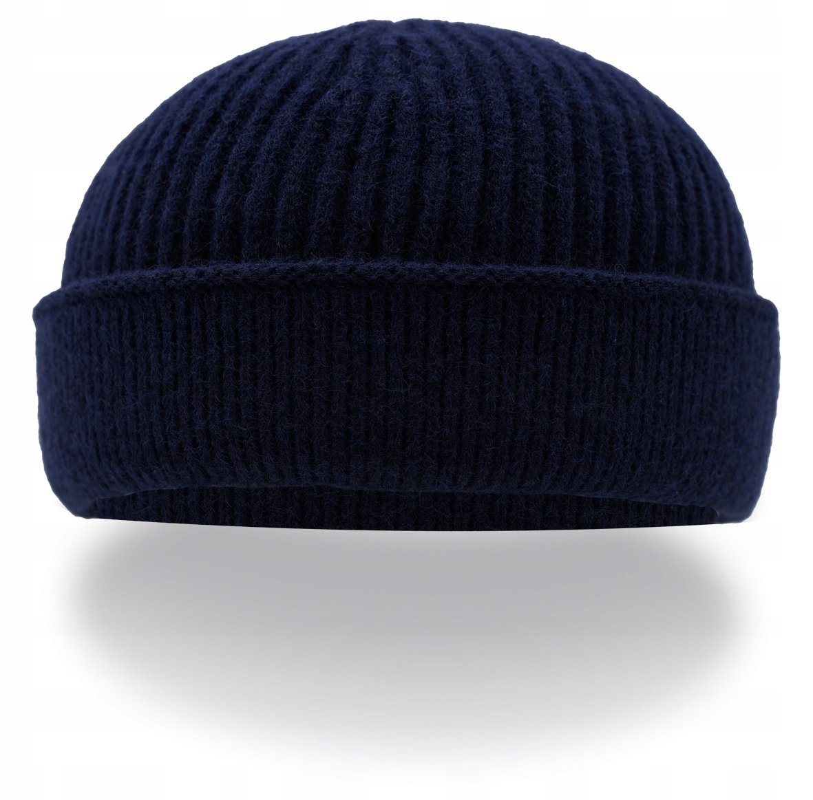 Czapka dokerka zimowa męska granat leon bez daszka