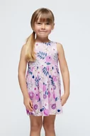 Sukienki i spódniczki dla dziewczynek - Mayoral sukienka bawełniana dziecięca kolor fioletowy mini rozkloszowana - miniaturka - grafika 1