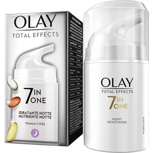 Olay Crema Idratante Notte 7in1 - Przeciwzmarszczkowy krem nawilżający na noc (50 ml)