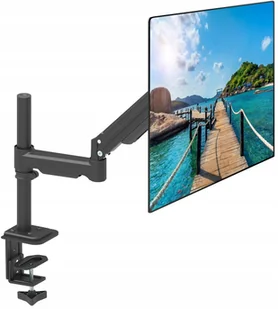 MARKOWY BIURKOWY OBROTOWY UCHWYT na MONITOR uniwersalny 10-32 cale gazowy - Inne akcesoria audio-wideo - miniaturka - grafika 1