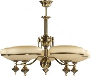 Lampa sufitowa Solar Lampa z mosiądzu Angela 5 płomienna - Lampy sufitowe - miniaturka - grafika 1